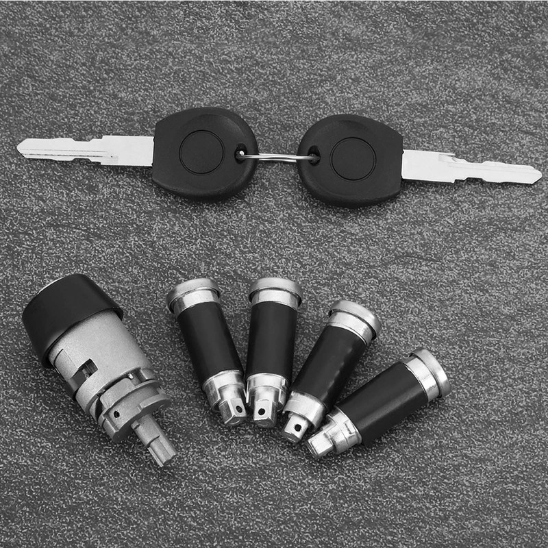 Ignition Lock Cylinder &amp; Key Fit for Transporter T4 Caravelle