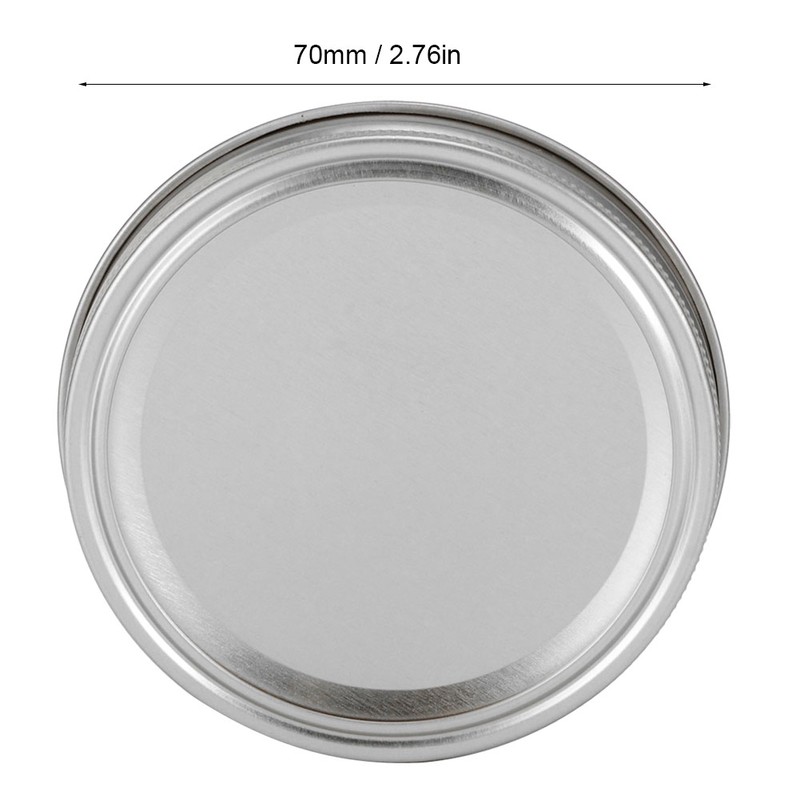Stainless Steel SplitType Mini Glass Jar Lids Container Sealing Cover