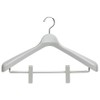Monocloset Suit Hanger Clip 45 with Skirt Clip, 17.7 inches