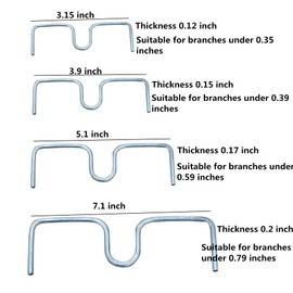 Jylucky Fruit Tree Branch Puller Tying Machine Farm Tools M-Shaped Plum Tree Open Angle Pull Branch stereotyped Branch Bending Tool Fruit Branch Support (3.15" 25pcs)
