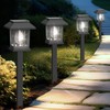 EXCMARK 10 Pack Solar Lights for Outside Walkway Pathway Driveway