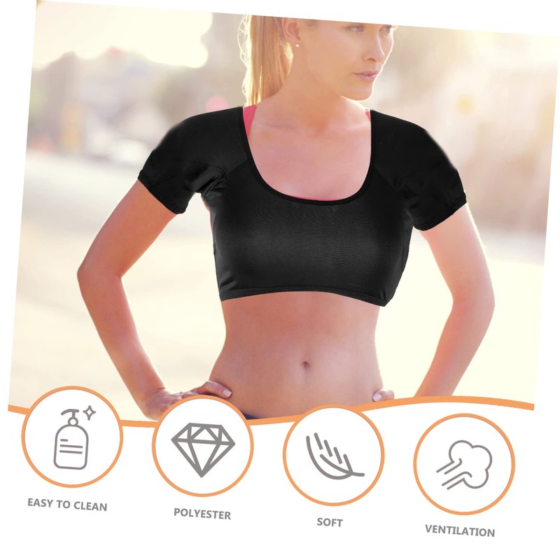 Healeved 2pcs Armpit Sweat Vest Underarm Pads for Sweating Washable