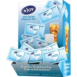 N'Joy Zero Calorie Sweetener, Kosher, Gluten & Sodium Free, Blue Aspartame, 400 Count