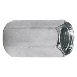 American Grease Stick (AGS) 2 Steel Metric Brake Line Union 10mm x 1.0 Female Female Bubble Flare Connector