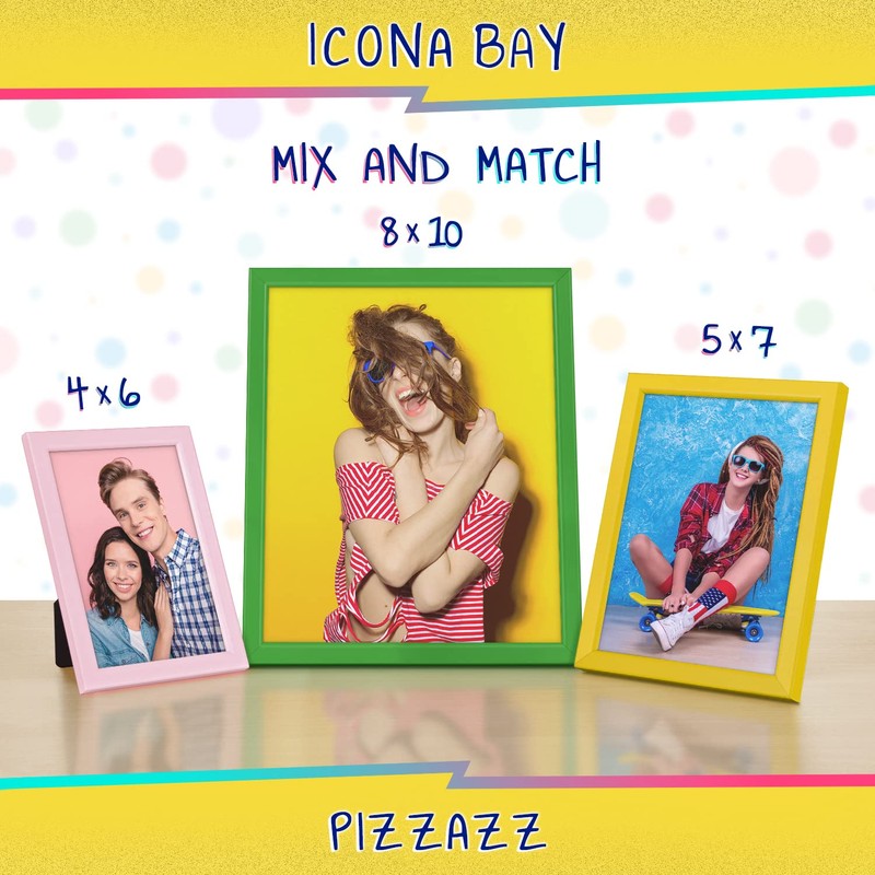 Icona Bay 8x10 inch Green Solid Wood Photo Frame Pizzazz