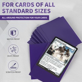 MIGUBIGU Pack of 500 Card Sleeves 66 x 91 mm Plastic Soft Trading Card Sleeves Back Matt Frosted 5 Colours for Trading Cards