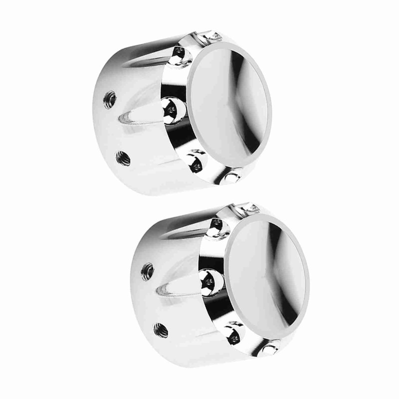2pcs CNC Aluminum Motorcycle Front Axle Skull Nut Bolt Cover