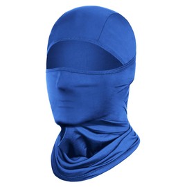 Achiou Balaclava Face Mask, Ski Mask for Men Women Football, Lightweight Sheisty Mask, Ninja Shiesty Sun Hood UV Protection Blue