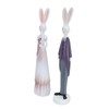 1 Pair Rabbit Ornament Innovative Resin Couple Rabbits Figurine Wedding