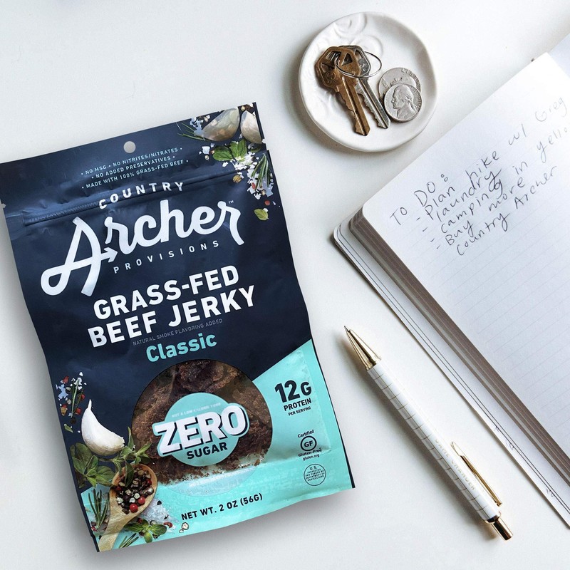 Country Archer Grass Fed Beef Jerky - Zero Sugar Beef
