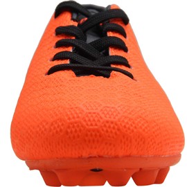 BomKinta Kid's FG Soccer Shoes Athletic Outdoor Soccer Cleats Orange Size 4 M US Big Kid