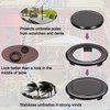 PAGOW 4 Pack Patio Table Umbrella Hole Ring and Cap