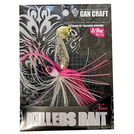 GAN CRAFT Spinnerbait Killers Bait Type 1 3/8oz Natural Pink/Silver #10 Lure