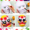 Aoriher 250 Pcs Paper Mache Mask DIY Full Face White