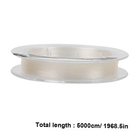 BESPORTBLE 1 Roll Long Fishing Line Carbon Fiber Angling Line Heavy Duty Durable Fishing Supplies for Sea and Freshwater for Bass Trout Walleye Muskie