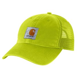 Carhartt Men's Canvas Mesh-Back Cap, Warm Olive, OFA