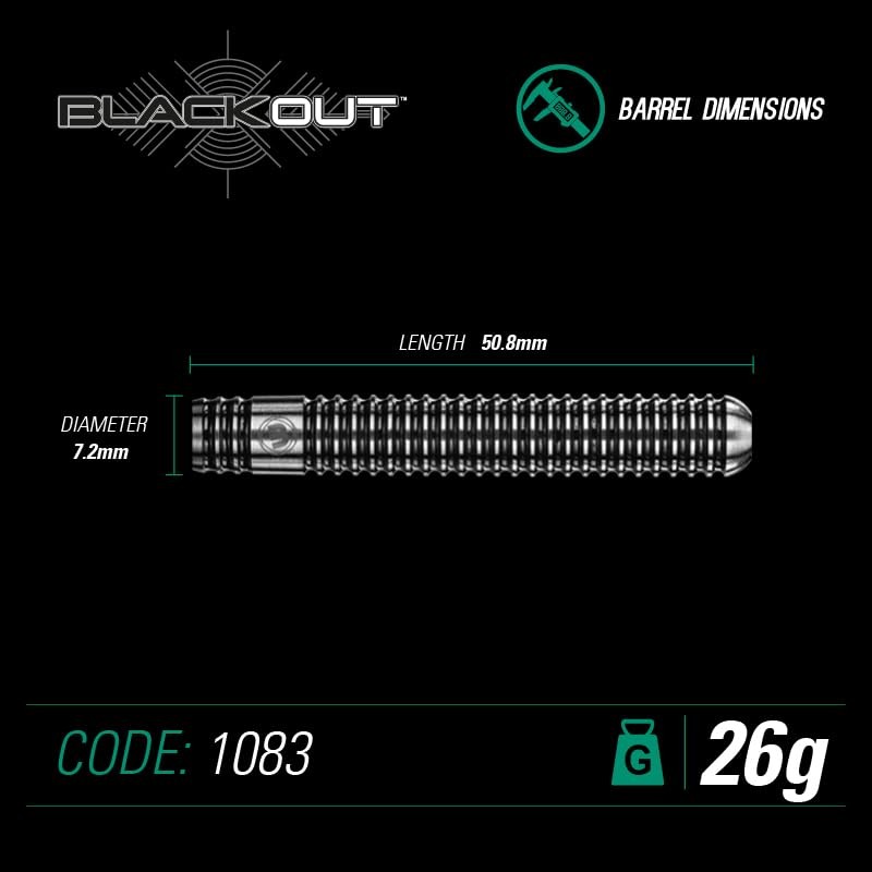 Winmau Juego de Dardos de Punta de Acero de aleación