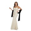 Shawl Scarve Wraps Soft Chiffon Lace Pashmina for Evening Dresses
