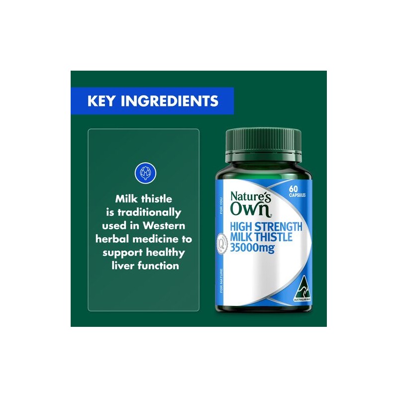 Nature's Own High Strength Milk Thistle 35,000Mg 60 Capsules