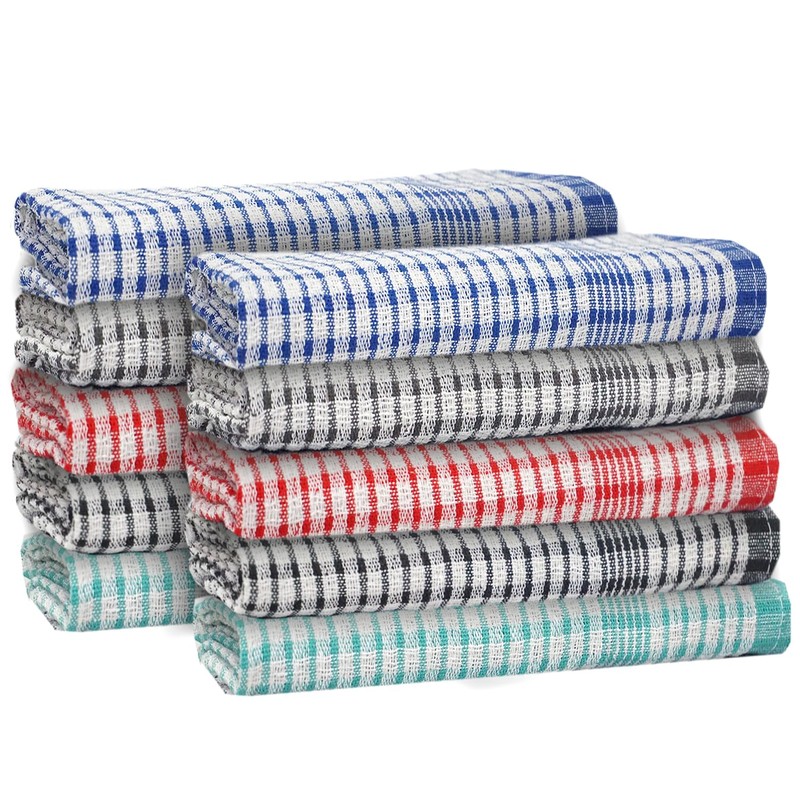 Casabella Wonderdry Tea Towels - 100% Cotton Kitchen Towels 50x70