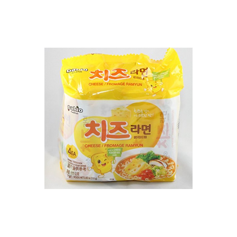 (Pack of 8) Paldo Cheese Fromage Ramyun Noodle 3.92 Oz