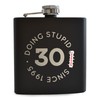 Doing Stupid ... Since Engraved Metal Hip Flask - Funny