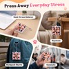 Dalycro Cat Paw Keyboard Fidget, 9-in-1 Clicker Keychain with Clicky