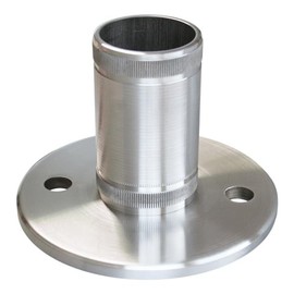 Impact Floor Flange, for Pipe Diameter 48.3 x 2.0 Stainless Steel V2A Pipe Flange Flange Wall Flange Floor Anchor Round for Pipes Railing Railing Stairs Balcony Railing Balcony