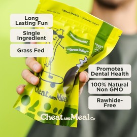 Thick Bully Sticks for Large Dogs and Aggressive Chewers - 6 Inch, 5 Pack - Natural Dog Treats Long Lasting, Thick Bully Sticks for Large Dogs - Grass-Fed Beef - Cheat and Meal Co.