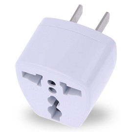 Universal Multinational Travel Plug Adapter to USA Canada-Mexico Type A White