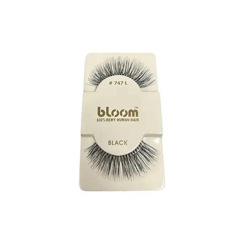 12 Pestañas Tira Bloom 100% Natural Modelo #747 A Elegir