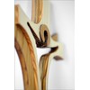 kalner Präsente crucifix mural moderne en bois 19 cm