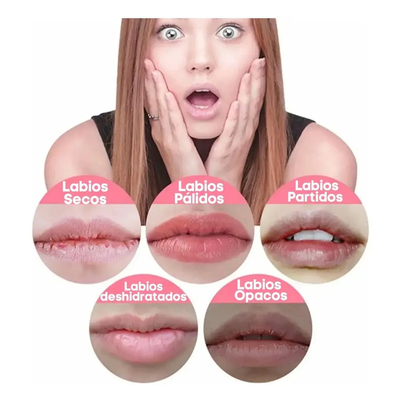 Bálsamo Labial Hidratante Aroma Natural Labios Resecos 2pzs