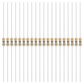 YOKIVE 200 Pcs 1/4W (0.25 Watts) 68 Ohm 5% Carbon Film Resistor, Carbon Film Single Fixed Resistor | Great for DIY Electronic Devices, Circuit Boards, Sensors