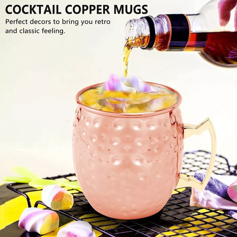 Baixi Moscow Mule 530ml Vaso Taza Cobre Coctelería Bartender Bar