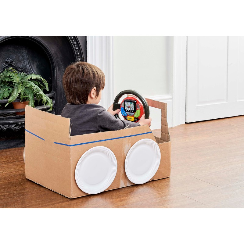 Casdon GPS Steering Wheel. Interactive Driving Toy for Kids 18+