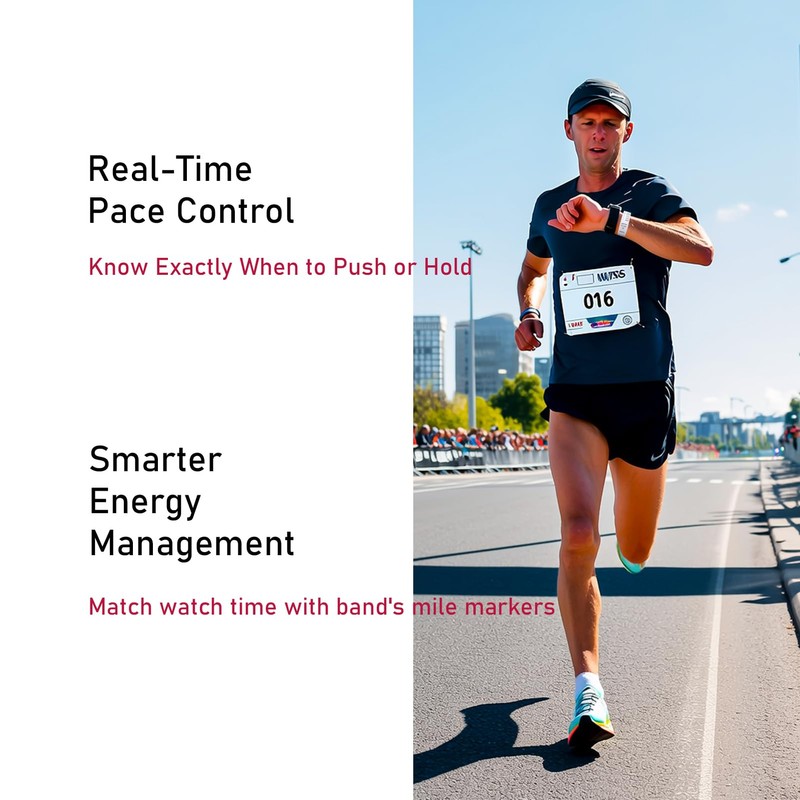 FIOTCEL 60pcs Marathon Pace Bands - 3 Time Goal Designs