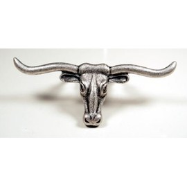 Longhorn Pull OS Western Cabinet Hardware Drawer PULLS KNOBS