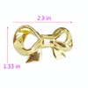 NNNJunhua Solid Bow Cabinet Knobs Gold Drawer Pulls Decorative Handle