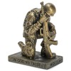 Dicksons Duty Faith God Praying Soldier 5 inch Gold Resin