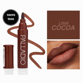 Palladio Tinte labial, fórmula impermeable hidratante, cacao
