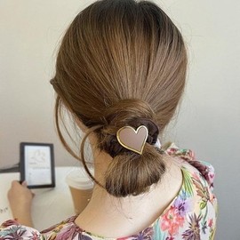 [써니 패션] 똥머리 헤어슈슈 편한 곱창끈 밴드 6개 [Sunny Fashion] Bun Hair Scrunchie Comfortable Twist Band 6 Pieces