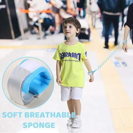 CJQRL Baby Anti-Lost Belt, 2.5 m Anti-Lost Wrist Belt Lead for Children, Baby Children, Safty Anti-Lost Walking Children's Lead Wrist (Blue)
