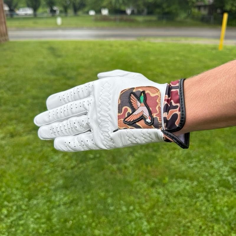 Duck Hunter Camo Golf Glove; Premium Golf Gloves with Camouflage