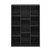 Furinno Furinno Luder 11-Cube Reversible Open Shelf Bookcase, Blackwood