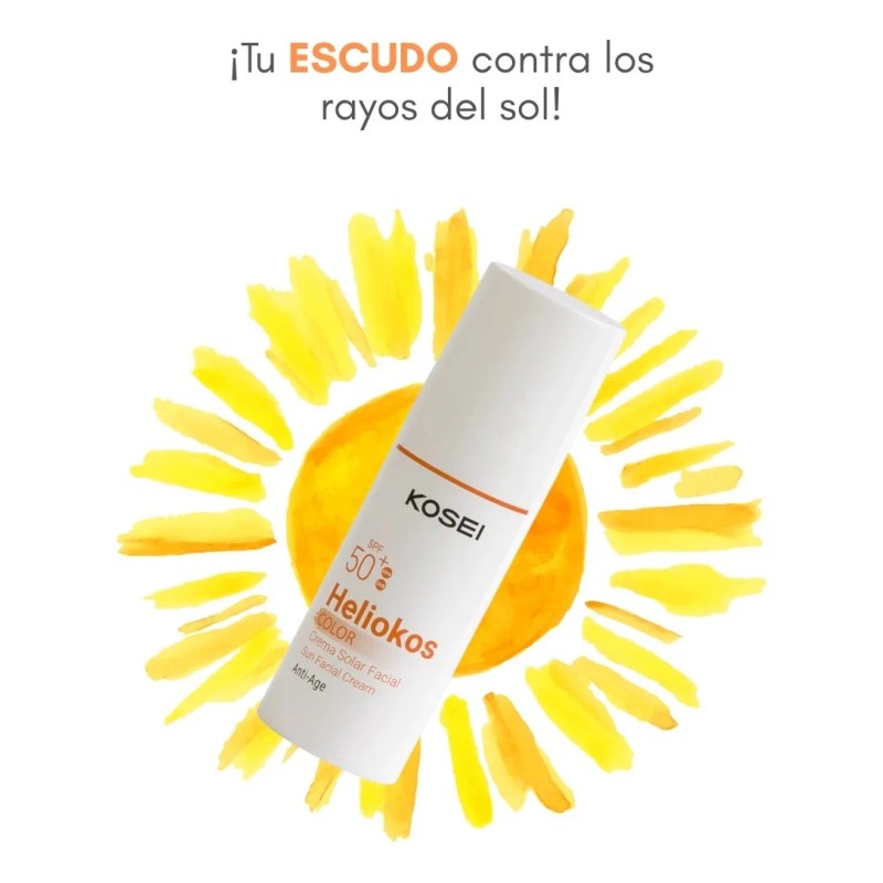 Protector Solar Heliokos Fps50+ Crema Tono Beige Kosei 50ml