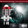 Faros Led Para Moto Ba20d H4 Luces De Parpadeo Intenso
