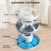 Automatic Cat Feeder Wet&Dry Food, 6 Meal Timed Pet Dispenser