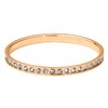 Quiges Stainless Steel Stacking Ring Filling Ring with Zirconia 2
