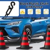 Glarks 21pcs 5Mx 6mm Plastic Chain Barrier with S Hooks,